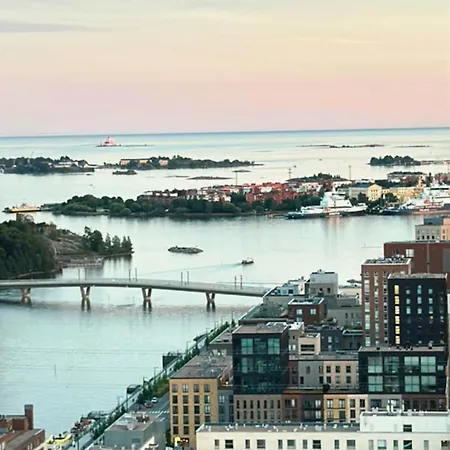 公寓 Scandinavian Minimalist Seaside Flat On Metro With Downtown View 赫尔辛基
