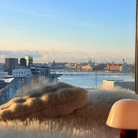 Apartamento Scandinavian Minimalist Seaside Flat On Metro With Downtown View Helsinki